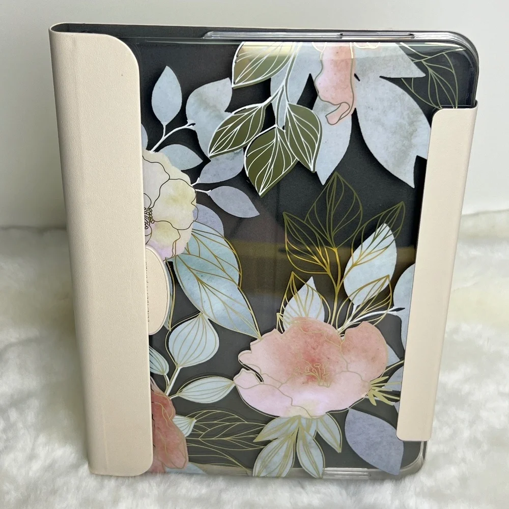 Elizabeth James iPad 10th Gen Stand Folio Protective Case Classy Floral Design